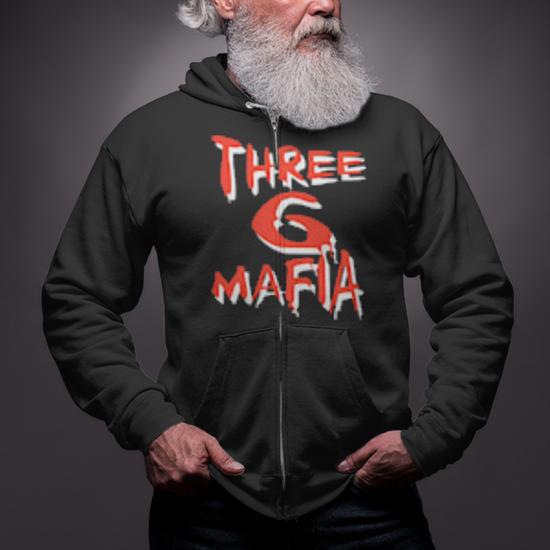 Three Six Mafia Zip Up Hoodie - Monsterry