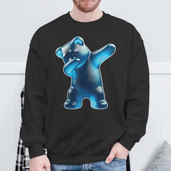 Gummy Bear Blue Gummy Bear Dabbing Gummy Bear Sweatshirt Seseable CA