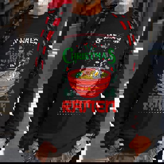 Japon Ramen Ugly Christmas Anime Noël Sweatshirt