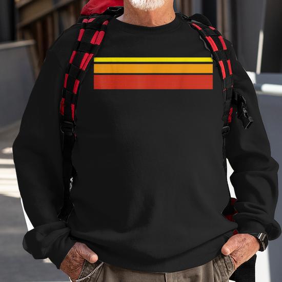 Red and yellow online sweatshirt