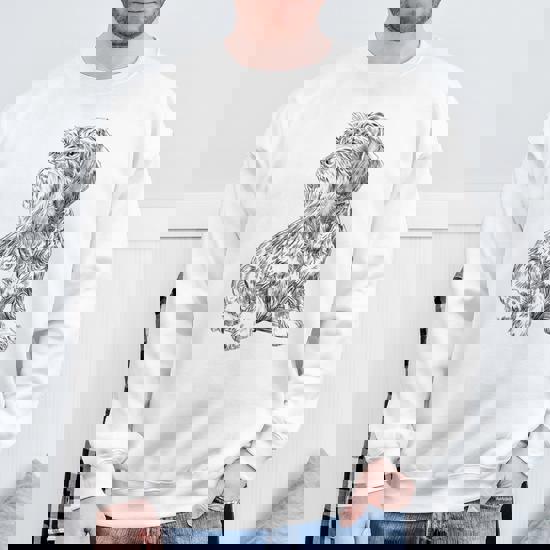 Teckel À Poil Dur Chien Noël Sweatshirt