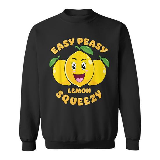 Easy Peasy Lemon Squeezy Summer Stand Lemonade Sweatshirt Monsterry