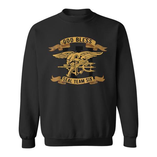 Navy Seal T God Bless Seal Team Six Sweatshirt Monsterry DE