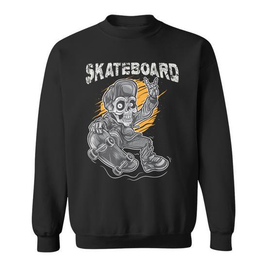 Santa Cruz Skateboard Retro Vintage Skateboarding Skull Boy Sweatshirt Monsterry DE