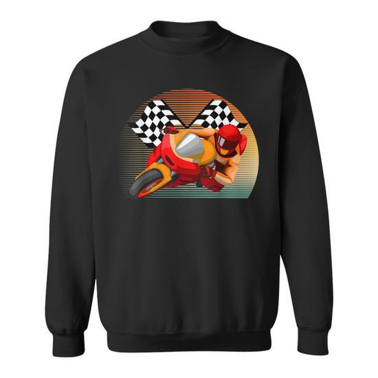 Vintage Retro Style Motorbike Moto Gp Sport Racing Fan Sweatshirt -  Monsterry