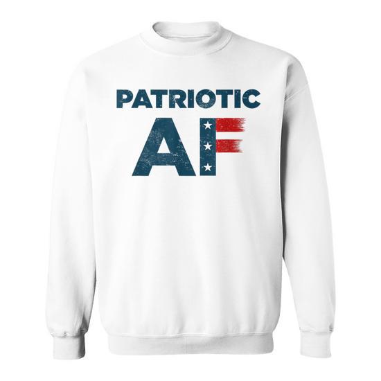 Patriotic Af American Flag Destroyed For July 4Th Sweatshirt Monsterry