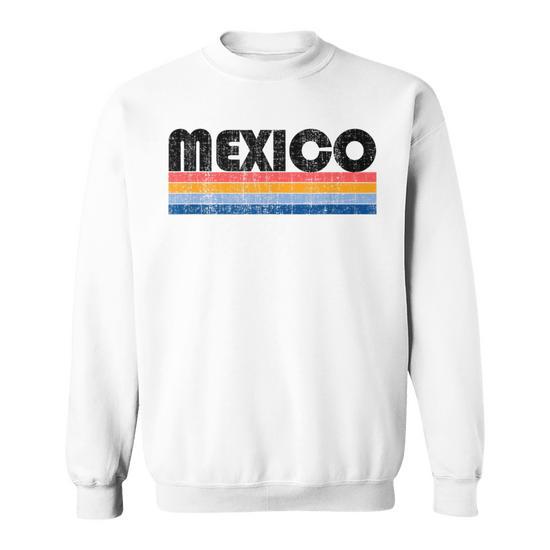 Vintage 70S 80S Style Mexico Sweatshirt - Monsterry