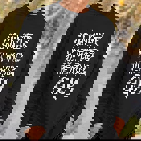 Cancer You Picked The Wrong Guy Fighter T-Shirt Cancer You Picked The Wrong Guy Fighter T-Shirt