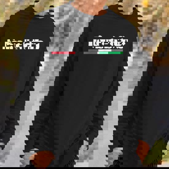 Love Print Felpa Napoli Figli Del Vesuvio Sartoriale Idea Regalo Festa Del Papà - Unisex Cotone Felpato Colore Nero Stampa Oro (S