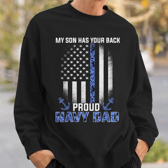 Navy dad sweatshirt best sale