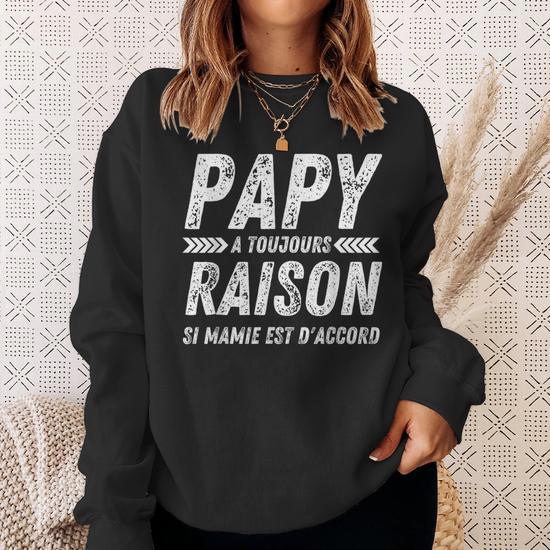 Débardeur Humoristique 'Papy A Toujours Raison Si Mamie Est D'accord' - Cadeau Drôle Pour Grand-Père - 7