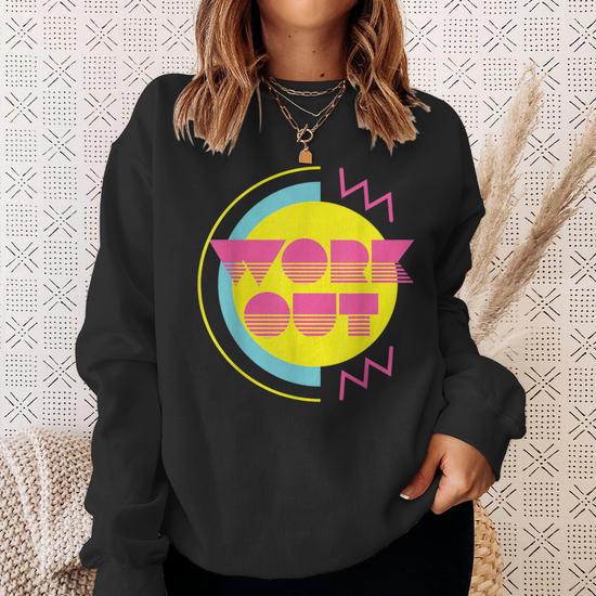 80s workout sweatshirt online