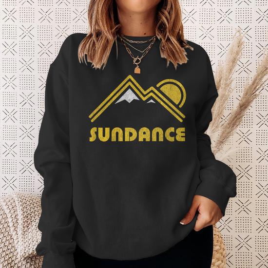 Retro Sundance Utah Ut T Vintage Mountains Sweatshirt Monsterry DE