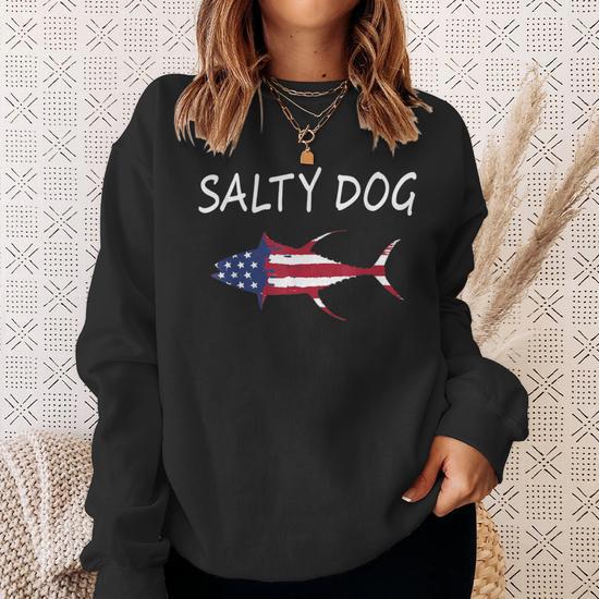 Saltwater Fishing Hoodies Men American Flag Saltwaters Fish Pullover Hoodie