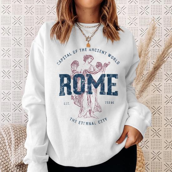 Sweat-shirt Imperator Rome – Logo Blanc Style Jeu Vidéo, Pour Fans De Stratégie Et D’histoire Romaine (241 G, Coupe Classique)
