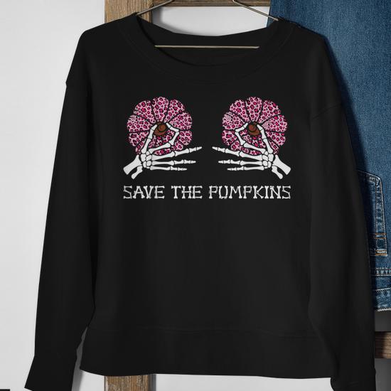 Skeleton hands on breast sweatshirt sale