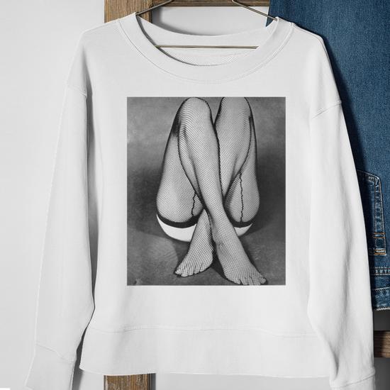 Vintage Fishnet Stockings Sexy Legs Feet Fetish Sweatshirt - Monsterry UK Vintage Fishnet Stockings Sexy Legs Feet Fetish Sweatshirt - Monsterry UK