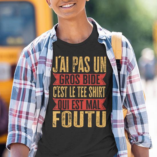 Humour Chti Pas Un Gros Bide T-Shirt vendu par ARCADE STUDIO | SKU