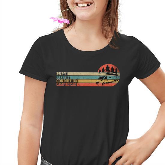 T-Shirt Camping-Car Rétro - Design Vintage Pour Campeurs Et Amateurs De Caravaning