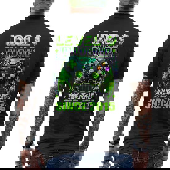 Level 9 Unlocked - 9 Year Old Gamer Funny Birthday T-Shirt Level 9 Unlocked - 9 Year Old Gamer Funny Birthday T-Shirt