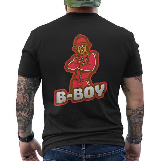 B-Boy 90S Old School Hip Hop 80S Breakdance Cool Dancer Mens Back