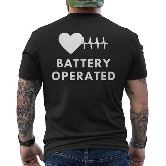 Battery Heart Implantable Cardioverter Defibrillator Men's T-shirt