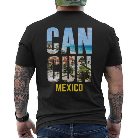 Cancun Mexico Souvenir 2024 Sunset Summer Vacation Beach Men