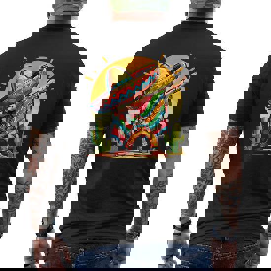Mexican Poncho Dabbing T-Shirt Cinco De Mayo