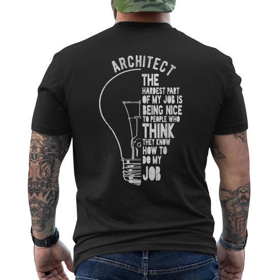 Ultrabasic Camiseta Estampada Para Hombre Poder Para Los Arquitectos – Power To The Architects – T-Shirt Vintage Manga Corta Regalo Original Cumpleaños Diseño Gráfico Moda Gris Mezcla XXL