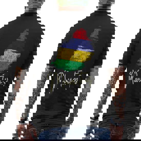 Lot De 20 Autocollants Motif Drapeau De L'île Maurice Pour