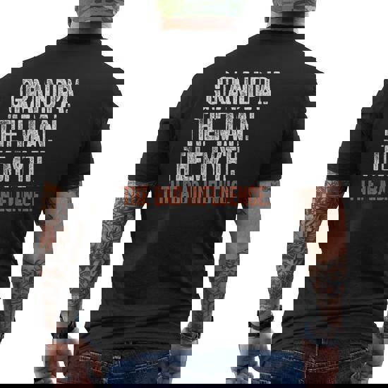 Grandpa The Man The Myth The Bad Influence Shirt Fathers Day