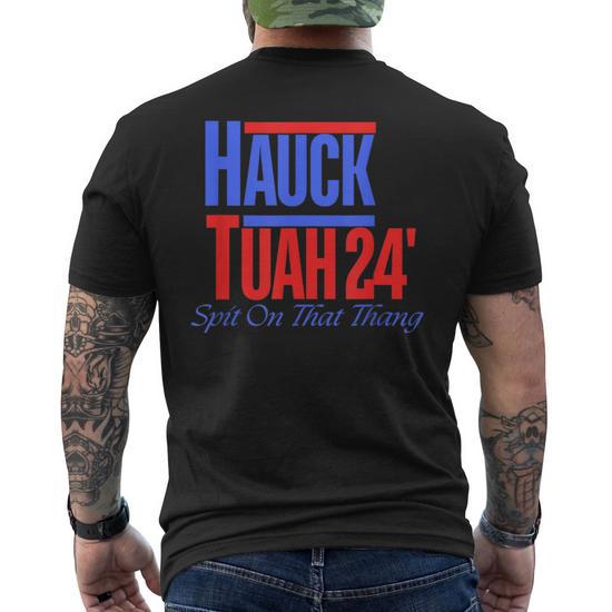 Hauck Tuah 24 Spit On That Thang Men's T-shirt Back Print | Mazezy