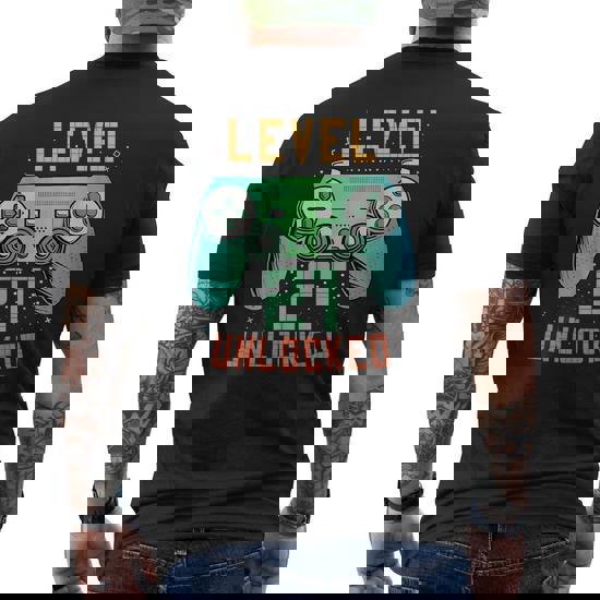 Vintage Level 21 Unlocked 21st Birthday Shirt For Him / Her