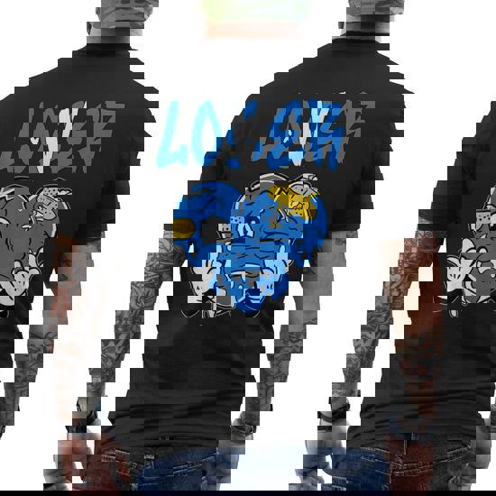 Loser Lover Blue Yellow Drip Heart Matching Outfit Women Men's T