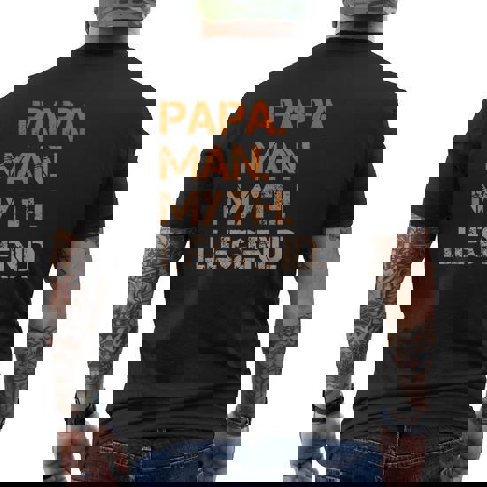 Mens The Man The Myth The Legend Shirt For Mens Papa Dad Mens The Man The Myth The Legend Shirt For Mens Papa Dad