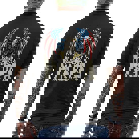 Patriotic Eagle 4th July Outfit With Vintage American Flag T-Shirt Patriotic Eagle 4th July Outfit With Vintage American Flag T-Shirt
