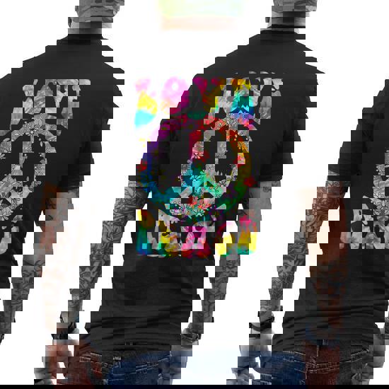 tie dye peace sign t shirt