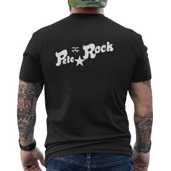 Pete-Rock Mens Back Print T-shirt - Thegiftio