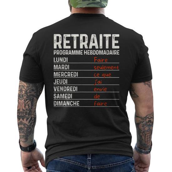 Tee shirt retraite orders homme