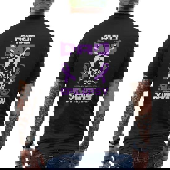 Seizure Disorder Awareness Proud Dad Of Epilepsy Warrior T-Shirt Seizure Disorder Awareness Proud Dad Of Epilepsy Warrior T-Shirt