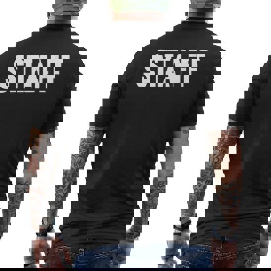 PRO STAFF ブラック Tシャツ　L Staff Dos Imprimé Large Arrière Inscription Staff T-shirt imprimé