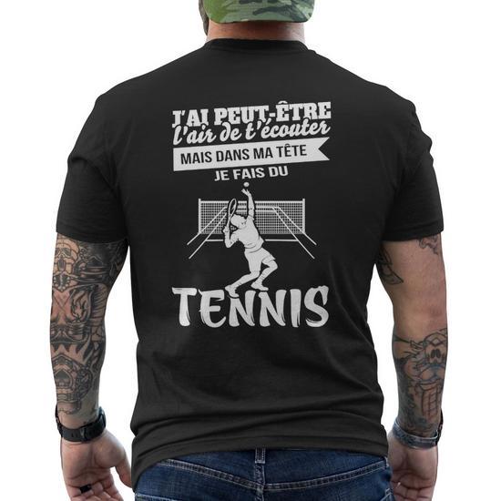 T-shirt Homme Sport 3D Imprimé - Coton/soie - Séchage Rapide - Pour Tennis De Table, Vélo, Running, Fitness