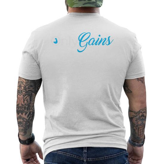 Only Gains Camiseta Sin Mangas Para Entrenamiento – Divertido Diseño De Gimnasio Para Culturistas Y Powerlifters