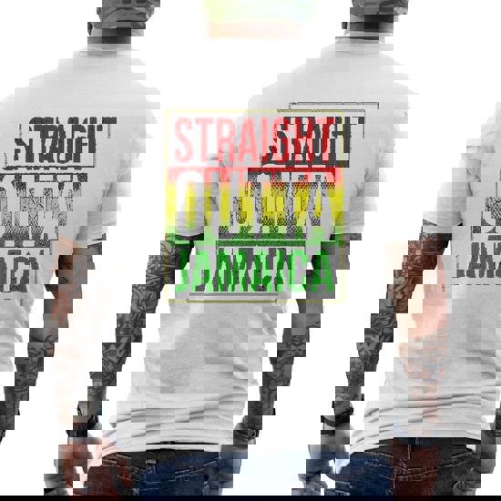 Jamaica Straight Outta Jamaica Rasta T-Shirt Gift Tee