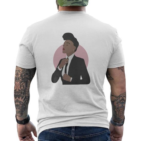 Janelle Monae Love Minimalist Style Art Colour Mens Back Print T shirt Seseable UK