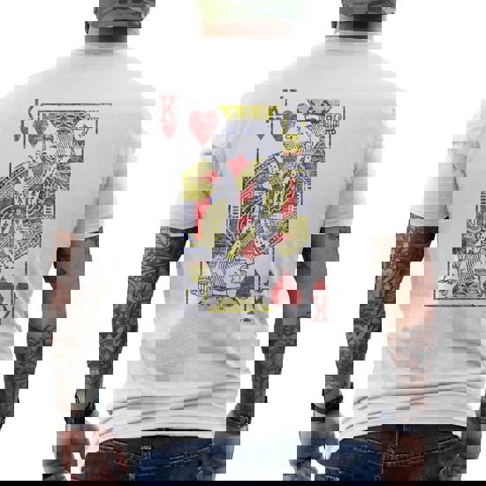 King Of Hearts Playing Card Poker Card Costume Tee Shirt