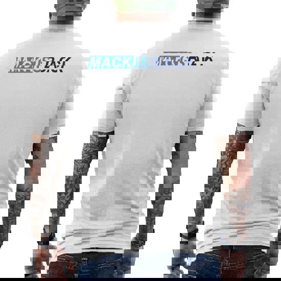 Mack Is Back Football T Shirt Mack Is Back Football T Shirt