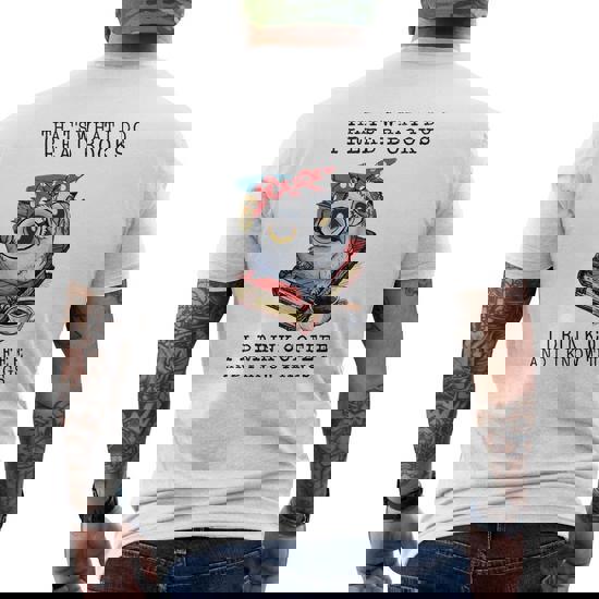 That's What I Do I Red Books, I Drink Coffee T-Shirt That's What I Do I Red Books, I Drink Coffee T-Shirt