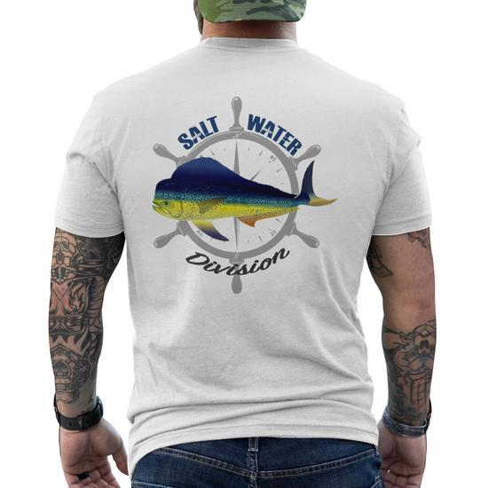 Salt Water Fishing Sea Sport And Game Fishing Men's T-shirt Back Print -  Monsterry