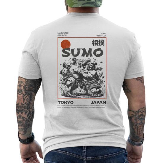 Sumo Wrestling Tokyo Japan Vintage Japanese Men's T-shirt Back Print |  Seseable UK